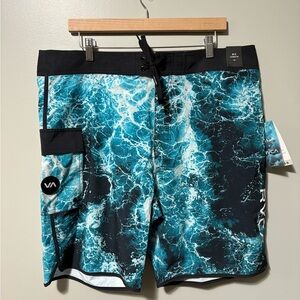 Zak Noyle + RVCA Eastern Trunk Ocean Waves Board Short Limited Edition